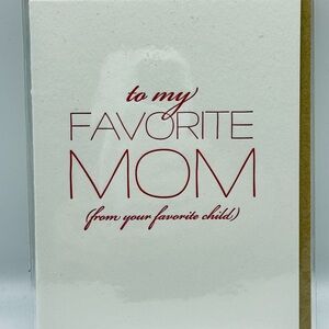 Greeting Card: To my favorite mom